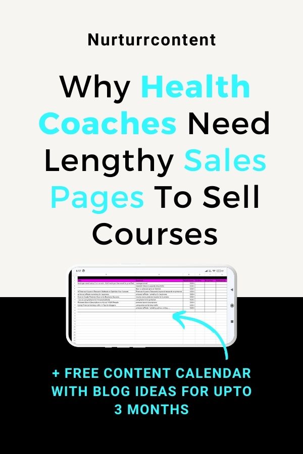 health Coaches Need Long-Form Sales Pages