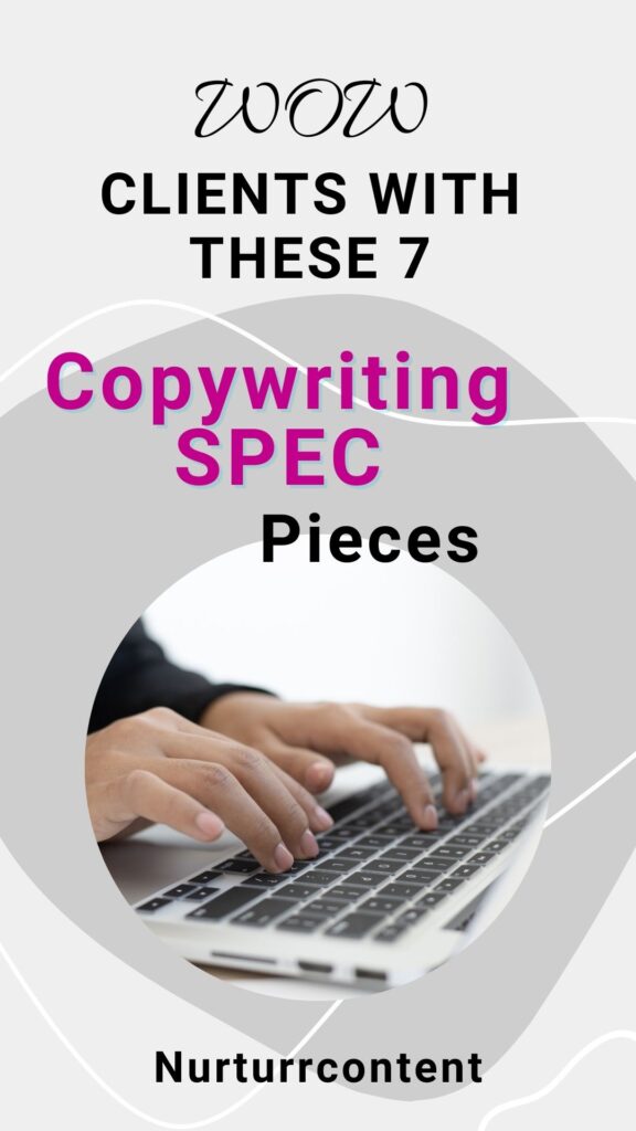 copywriting SPEC pieces